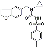 N-CYCLOPROPYL-N-((2,3-DIHYDROBENZOFURAN-5-YL)METHYL)-N'-((4-METHYLPHENYL)SULFONYL)UREA Struktur