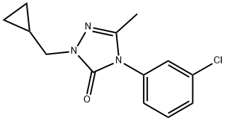 4-(3-CHLOROPHENYL)-2-(CYCLOPROPYLMETHYL)-5-METHYL-2,4-DIHYDRO-3H-1,2,4-TRIAZOL-3-ONE Struktur