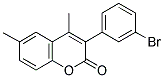 3(3'-BROMOPHENYL)-4,6-DIMETHYLCOUMARIN Struktur