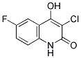 3-CHLORO-6-FLUORO-4-HYDROXYQUINOLIN-2(1H)-ONE Struktur