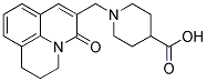 1-[(2,3-DIHYDRO-5-OXO-(1H,5H)-BENZO[IJ]QUINOLIZIN-6-YL)METHYL]PIPERIDINE-4-CARBOXYLIC ACID Struktur