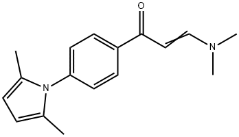 (E)-3-(DIMETHYLAMINO)-1-[4-(2,5-DIMETHYL-1H-PYRROL-1-YL)PHENYL]-2-PROPEN-1-ONE Struktur