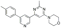 4-(2-METHYL-6-[5-(4-METHYLPHENYL)PYRIDIN-3-YL]PYRIMIDIN-4-YL)MORPHOLINE Struktur