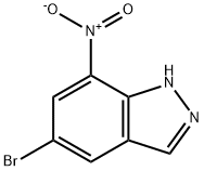 5-BROMO-7-NITRO-1H-INDAZOLE Struktur