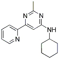 N-CYCLOHEXYL-2-METHYL-6-PYRIDIN-2-YLPYRIMIDIN-4-AMINE Struktur