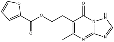 2-(5-METHYL-7-OXO-4,7-DIHYDRO[1,2,4]TRIAZOLO[1,5-A]PYRIMIDIN-6-YL)ETHYL 2-FUROATE Struktur