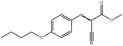 METHYL 3-(4-BUTOXYPHENYL)-2-NITRILOPROP-2-ENOATE Struktur