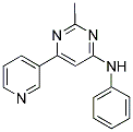 2-METHYL-N-PHENYL-6-PYRIDIN-3-YLPYRIMIDIN-4-AMINE Struktur