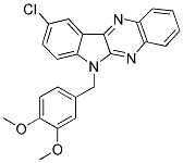 9-CHLORO-6-(3,4-DIMETHOXYBENZYL)-6H-INDOLO[2,3-B]QUINOXALINE Struktur