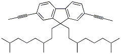 9,9-BIS-(3',7'-DIMETHYLOCTYL)-2,7-DI-1-PROPINYL-9H-FLUOREN Struktur