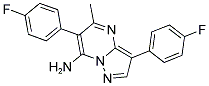 3,6-BIS(4-FLUOROPHENYL)-5-METHYLPYRAZOLO[1,5-A]PYRIMIDIN-7-AMINE Struktur