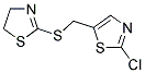 (2-CHLORO-1,3-THIAZOL-5-YL)METHYL 4,5-DIHYDRO-1,3-THIAZOL-2-YL SULFIDE Struktur