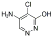 5-AMINO-4-CHLOROPYRIDAZIN-3-OL Struktur