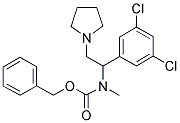 1-PYRROLIDIN-2-(3',5'-DICHLOROPHENYL)-2-(N-CBZ-N-METHYL)AMINO-ETHANE Struktur