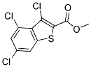 METHYL 3,4,6-TRICHLOROBENZO[B]THIOPHENE-2-CARBOXYLATE Struktur