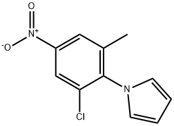 1-(2-CHLORO-6-METHYL-4-NITROPHENYL)-1H-PYRROLE Struktur