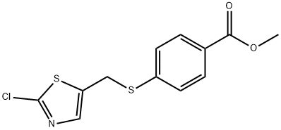 METHYL 4-([(2-CHLORO-1,3-THIAZOL-5-YL)METHYL]SULFANYL)BENZENECARBOXYLATE Struktur