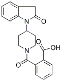 2-[(4-(2,3-DIHYDRO-2-OXO-(1H)-INDOL-1-YL)PIPERIDIN-1-YL)CARBONYL]BENZOIC ACID Struktur