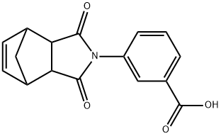 3-(3,5-DIOXO-4-AZA-TRICYCLO[5.2.1.0(2,6)]DEC-8-EN-4-YL)-BENZOIC ACID Struktur