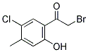 2-BROMO-1-(5-CHLORO-2-HYDROXY-4-METHYLPHENYL)ETHANONE Struktur