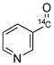 3-PYRIDINECARBOXALDEHYDE, [CARBONYL-14C] Struktur