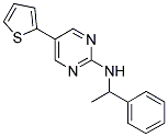 N-(1-PHENYLETHYL)-5-THIEN-2-YLPYRIMIDIN-2-AMINE Struktur