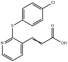 (E)-3-(2-[(4-CHLOROPHENYL)SULFANYL]-3-PYRIDINYL)-2-PROPENOIC ACID Struktur