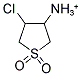 4-CHLORO-1,1-DIOXO-TETRAHYDRO-1LAMBDA6-THIOPHEN-3-YL-AMMONIUM Struktur