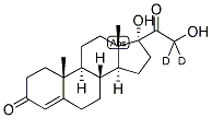 4-PREGNEN-17ALPHA,21-DIOL-3,20-DIONE-21,21-D2 Struktur