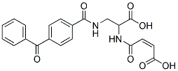 3-(BENZOPHENONE-4-CARBOXAMIDO)-2-HEMIMALEAIMIDOPROPANOIC ACID Struktur