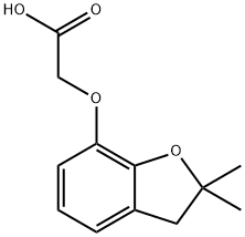 (2,2-DIMETHYL-2,3-DIHYDRO-BENZOFURAN-7-YLOXY)-ACETIC ACID Struktur