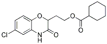 2-(6-CHLORO-3-OXO-3,4-DIHYDRO-2H-1,4-BENZOXAZIN-2-YL)ETHYL CYCLOHEXANECARBOXYLATE Struktur