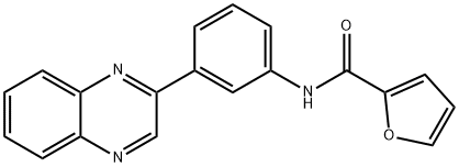 N-[3-(2-QUINOXALINYL)PHENYL]-2-FURAMIDE Struktur