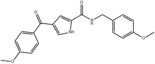 4-(4-METHOXYBENZOYL)-N-(4-METHOXYBENZYL)-1H-PYRROLE-2-CARBOXAMIDE Struktur