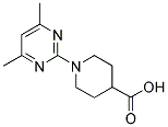 1-(4,6-DIMETHYLPYRIMIDIN-2-YL)PIPERIDINE-4-CARBOXYLIC ACID Struktur