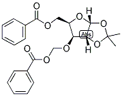 5-BENZOYL-4-BENZOYLOXYMETHYL-1,2-O-ISOPROPYLIDENE-A-D-XYLOFURANOSE Struktur