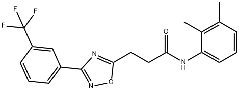 N-(2,3-DIMETHYLPHENYL)-3-(3-[3-(TRIFLUOROMETHYL)PHENYL]-1,2,4-OXADIAZOL-5-YL)PROPANAMIDE Struktur