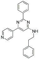 2-PHENYL-N-(2-PHENYLETHYL)-6-PYRIDIN-4-YLPYRIMIDIN-4-AMINE Struktur