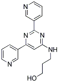 3-[(2,6-DIPYRIDIN-3-YLPYRIMIDIN-4-YL)AMINO]PROPAN-1-OL Struktur