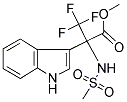 METHYL 3,3,3-TRIFLUORO-2-(INDOL-3-YL)-N-(MESYL)ALANINATE Struktur