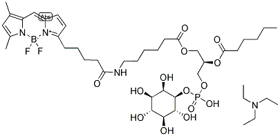 BODIPY(R) FL C5, C6-PHOSPHATIDYLINOSITOL, TRIETHYLAMMONIUM SALT Struktur