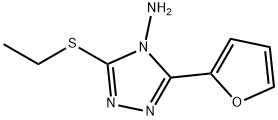 3-ETHYLSULFANYL-5-FURAN-2-YL-[1,2,4]TRIAZOL-4-YLAMINE Struktur