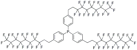 TRIS[4-(1H,1H,2H,2H-PERFLUORODECYL)PHENYL]PHOSPHINE Struktur