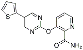 3-[(5-THIEN-2-YLPYRIMIDIN-2-YL)OXY]PYRIDINE-2-CARBOXAMIDE Struktur