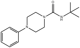 N-(TERT-BUTYL)(4-PHENYLPIPERAZINYL)FORMAMIDE Struktur