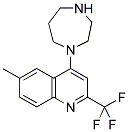 1-[6-METHYL-2-(TRIFLUOROMETHYL)QUINOL-4-YL]HOMOPIPERAZINE Struktur