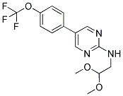 N-(2,2-DIMETHOXYETHYL)-5-[4-(TRIFLUOROMETHOXY)PHENYL]PYRIMIDIN-2-AMINE Struktur