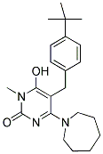 4-AZEPAN-1-YL-5-(4-TERT-BUTYL-BENZYL)-6-HYDROXY-1-METHYL-1H-PYRIMIDIN-2-ONE Struktur