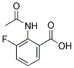 2-ACETAMIDO-3-FLUOROBENZOIC ACID Struktur