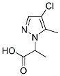 2-(4-CHLORO-5-METHYL-PYRAZOL-1-YL)-PROPIONIC ACID Struktur